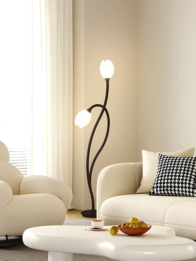 BowLift | Elegant Modern Floral Floor Lamp for Living Room Illumination 7