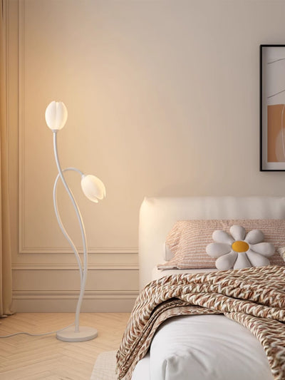 BowLift | Elegant Modern Floral Floor Lamp for Living Room Illumination 8
