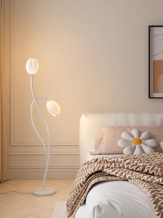 BowLift | Elegant Modern Floral Floor Lamp for Living Room Illumination 8