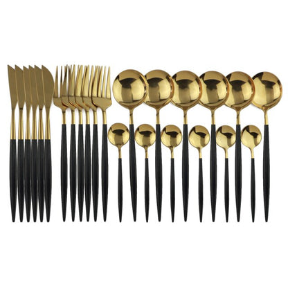 BowLift | Elegant Stainless Steel 24-Piece Cutlery Set for Stylish Dining 12