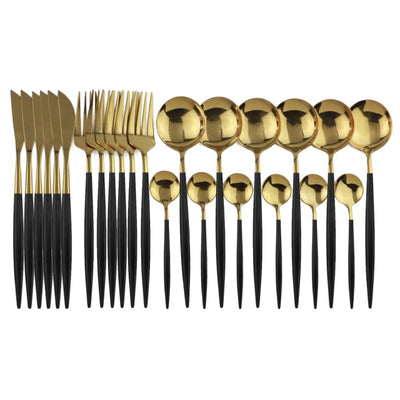 BowLift | Elegant Stainless Steel 24-Piece Cutlery Set for Stylish Dining 12