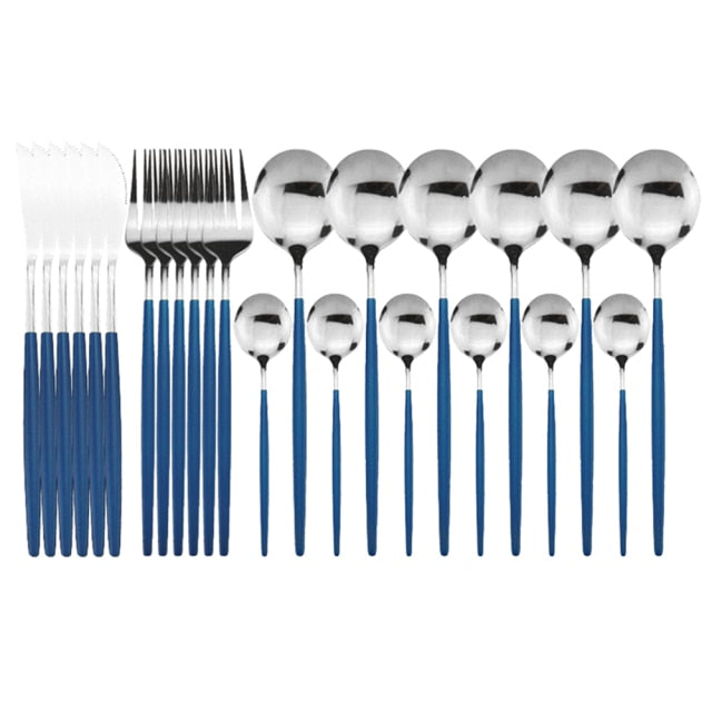 BowLift | Elegant Stainless Steel 24-Piece Cutlery Set for Stylish Dining 14