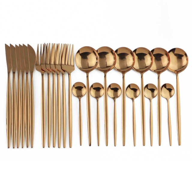 BowLift | Elegant Stainless Steel 24-Piece Cutlery Set for Stylish Dining 15