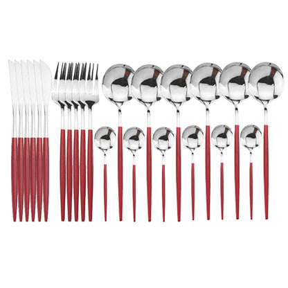BowLift | Elegant Stainless Steel 24-Piece Cutlery Set for Stylish Dining 16