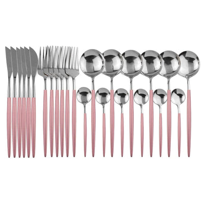 BowLift | Elegant Stainless Steel 24-Piece Cutlery Set for Stylish Dining 18