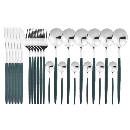 BowLift | Elegant Stainless Steel 24-Piece Cutlery Set for Stylish Dining 1