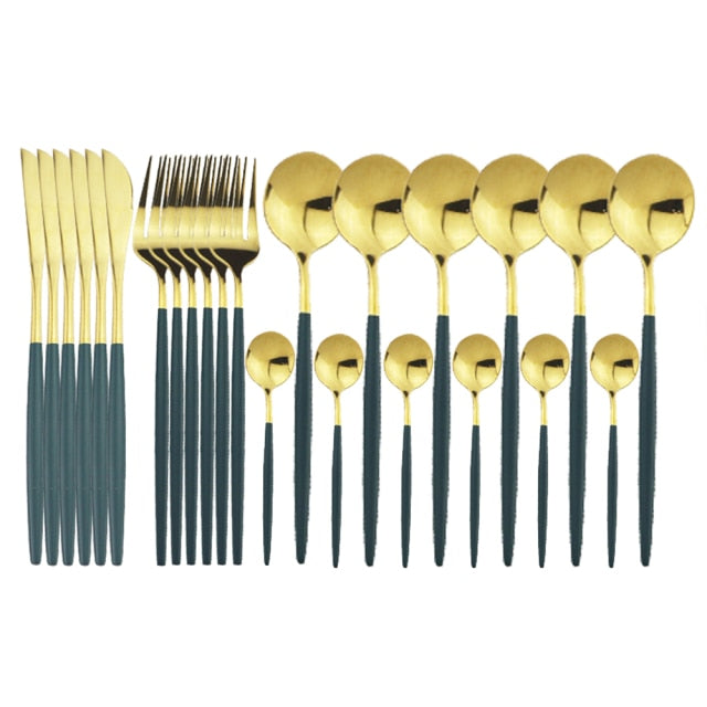 BowLift | Elegant Stainless Steel 24-Piece Cutlery Set for Stylish Dining 2