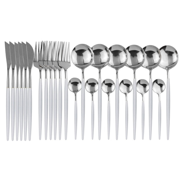 BowLift | Elegant Stainless Steel 24-Piece Cutlery Set for Stylish Dining 5