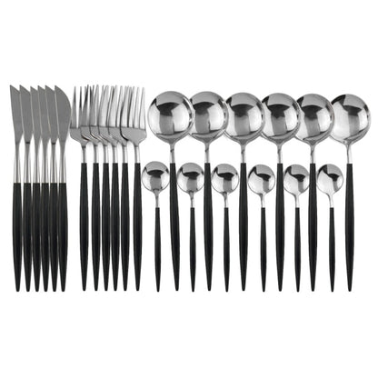 BowLift | Elegant Stainless Steel 24-Piece Cutlery Set for Stylish Dining 7