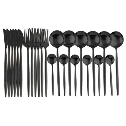 BowLift | Elegant Stainless Steel 24-Piece Cutlery Set for Stylish Dining 8