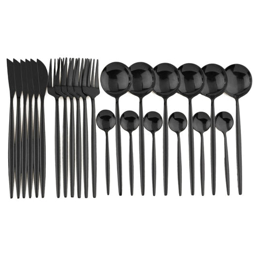 BowLift | Elegant Stainless Steel 24-Piece Cutlery Set for Stylish Dining 8