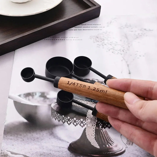 BowLift | Elegant Stainless Steel Measuring Cups and Spoons Set - 8 Piece 2