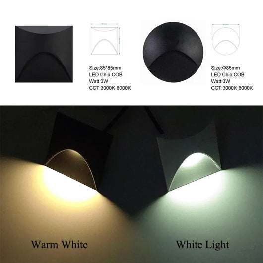 BowLift | Modern Waterproof Outdoor Wall Light Fixture with LED Illumination 3