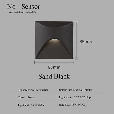 BowLift | Modern Waterproof Outdoor Wall Light Fixture with LED Illumination 8