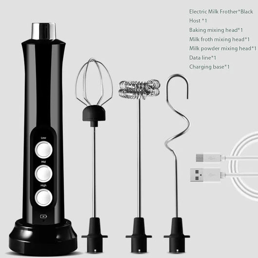 BowLift | Rechargeable High-Speed Stainless Steel Milk Frother 6