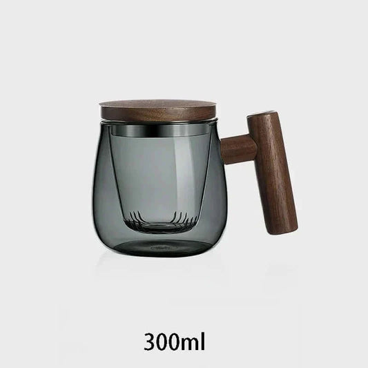 BowLift | Stylish Heat-Resistant Glass Tea Cup Set with Strainer and Lid 0