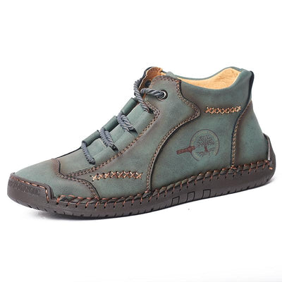 Brandon | Orthopedic Boots Vintage Design Brown Genuine Leather Men Adult 2