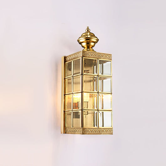 BrassAura | Elegant Minimalist Outdoor Wall Lantern for Stylish Illumination 0