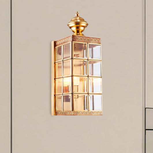 BrassAura | Elegant Minimalist Outdoor Wall Lantern for Stylish Illumination 3