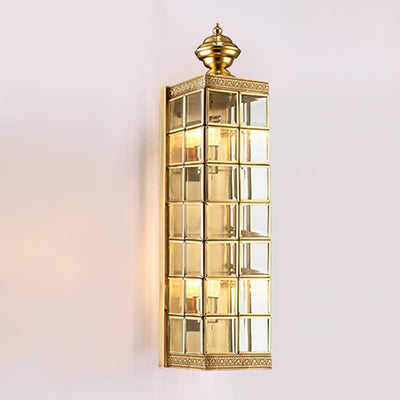 BrassAura | Elegant Minimalist Outdoor Wall Lantern for Stylish Illumination 9