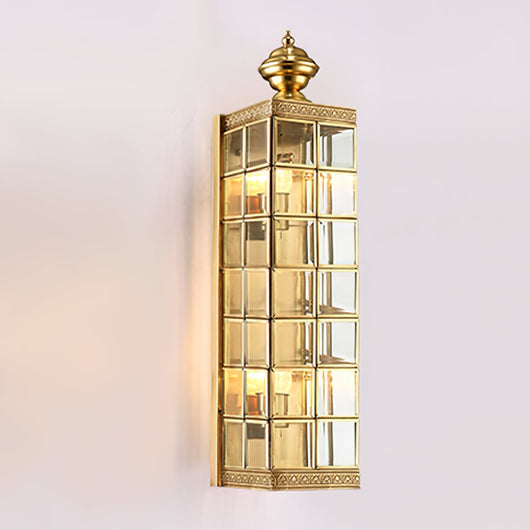 BrassAura | Elegant Minimalist Outdoor Wall Lantern for Stylish Illumination 9