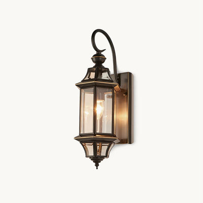 BrassElegance | Classic Durable Outdoor Wall Lamp for Elegant Gardens 1
