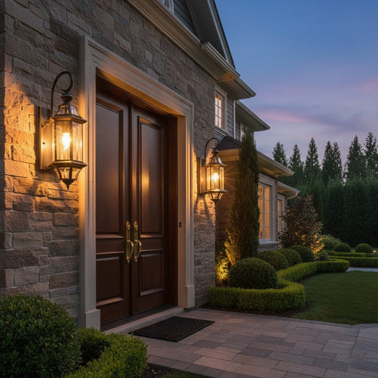 BrassElegance | Classic Durable Outdoor Wall Lamp for Elegant Gardens 6