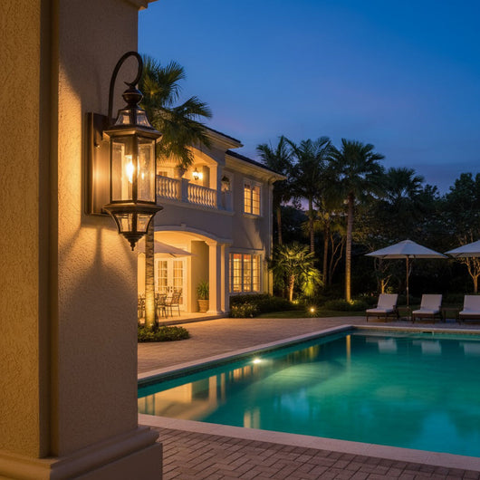 BrassElegance | Classic Durable Outdoor Wall Lamp for Elegant Gardens 8