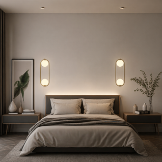 BrassSphere | Elegant Nordic Glass Pendant Light with Minimalist Design