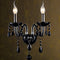 Brigitte | Elegant Modern Black Crystal Chandelier Light Fixture for Dining Room