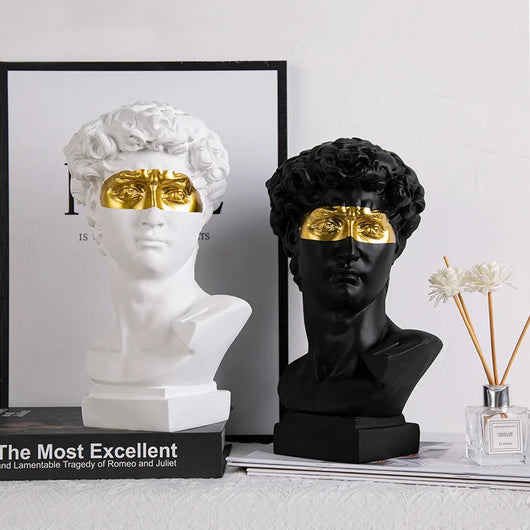 Bust Sculpture | Handcrafted Resin Modern Art Piece with Intricate Detail | Living Room Decor 2