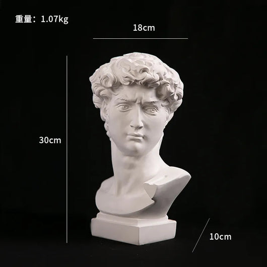 Bust Sculpture | Handcrafted Resin Modern Art Piece with Intricate Detail | Living Room Decor 5