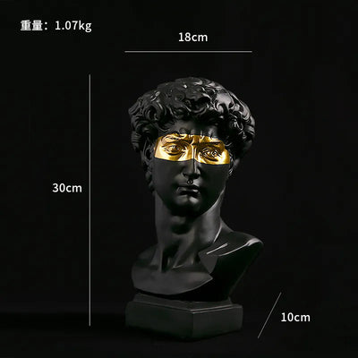 Bust Sculpture | Handcrafted Resin Modern Art Piece with Intricate Detail | Living Room Decor 6