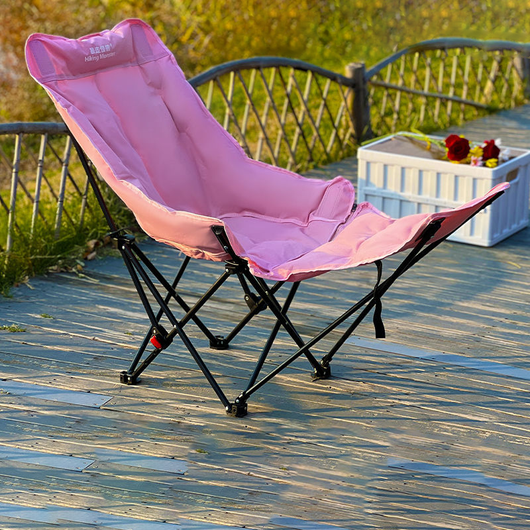Camping Chair | Fabric & Carbon Steel | Adjustable Reclining & Detachable Footrest | Outdoor Relaxation 3