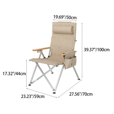 Camping Chair | Industrial Style | Foldable with Adjustable Backrest | Outdoor Patio Furniture 2