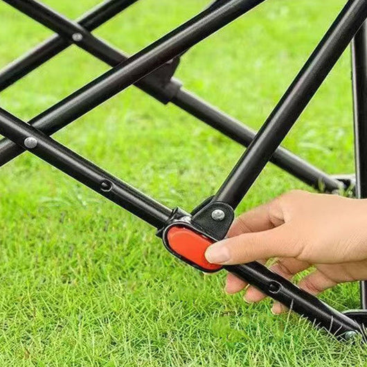 Camping Chair | Oxford Fabric & Carbon Steel | Adjustable Backrest & Footrest | Outdoor Patio Use 5