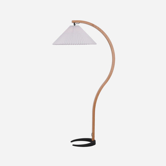 Caprani | Modern Scandinavian Beech Wood Floor Lamp for Living Room 0