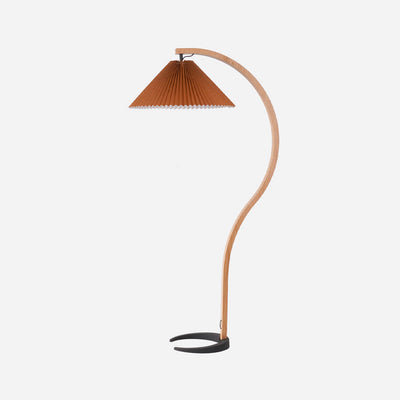 Caprani | Modern Scandinavian Beech Wood Floor Lamp for Living Room 9