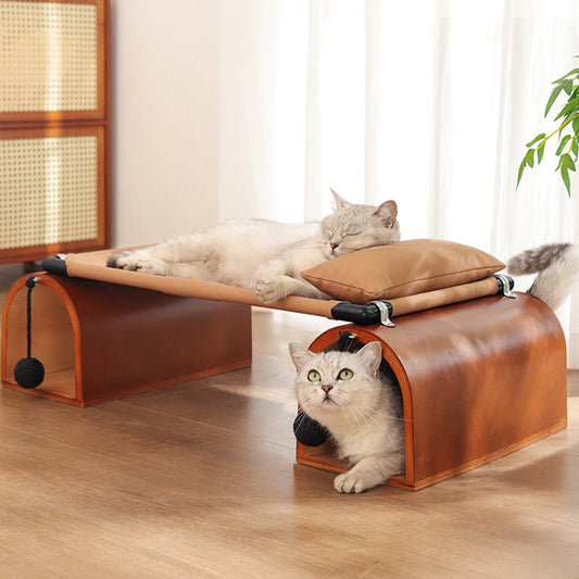 Cat Bed | Art Deco Style with Scratch-Resistant Surface | Multi-Layer Board & Iron | Living Room & Bedroom 0