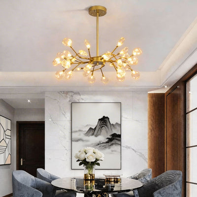 CelestialGlow | Modern Adjustable 27-Light Metal Pendant Light Fixture 13