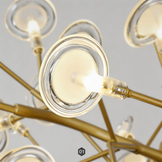 CelestialGlow | Modern Adjustable 27-Light Metal Pendant Light Fixture 6