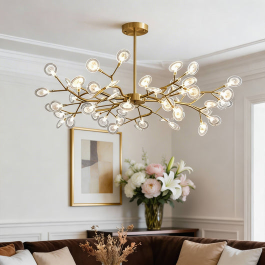 CelestialGlow | Modern Adjustable 27-Light Metal Pendant Light Fixture 8