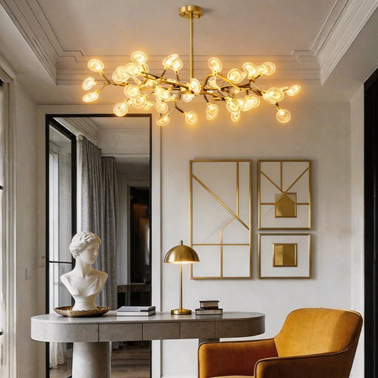 CelestialGlow | Modern Adjustable 27-Light Metal Pendant Light Fixture 9