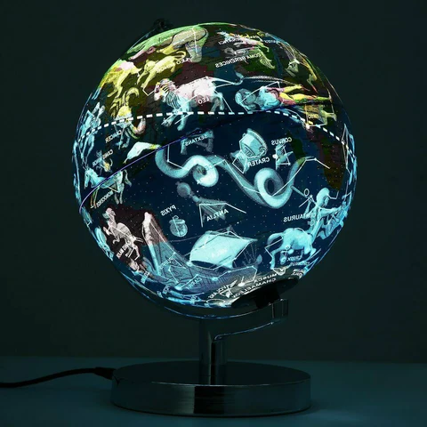CelestialSphere | Elegant LED Floating Globe Night Light with Constellation Map 3