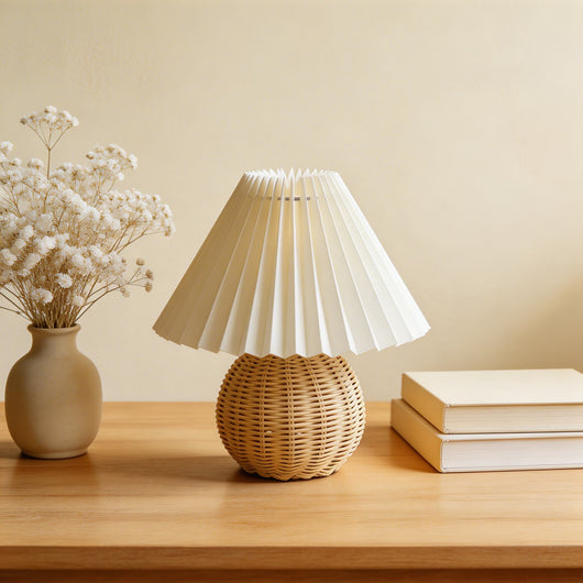 CeramicAura | Elegant Vintage Table Lamp with E27 LED Bulb for Bedroom and Living Room 0