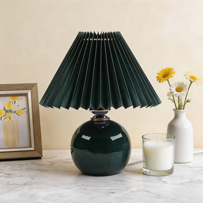 CeramicAura | Elegant Vintage Table Lamp with E27 LED Bulb for Bedroom and Living Room 11