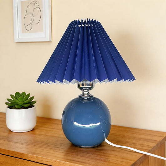 CeramicAura | Elegant Vintage Table Lamp with E27 LED Bulb for Bedroom and Living Room 12