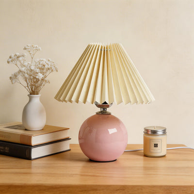 CeramicAura | Elegant Vintage Table Lamp with E27 LED Bulb for Bedroom and Living Room 13
