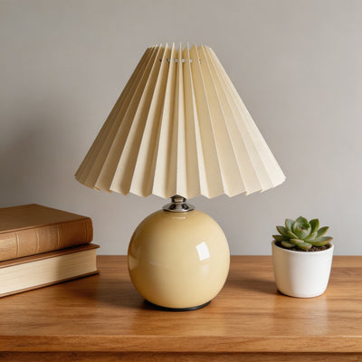 CeramicAura | Elegant Vintage Table Lamp with E27 LED Bulb for Bedroom and Living Room 3
