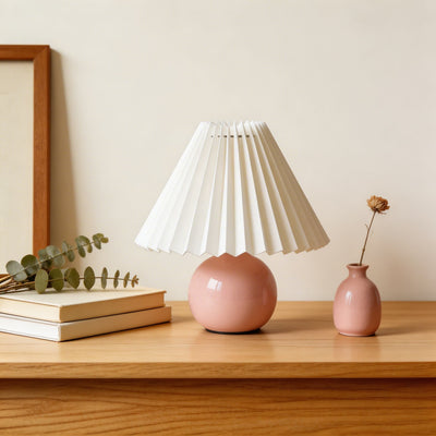 CeramicAura | Elegant Vintage Table Lamp with E27 LED Bulb for Bedroom and Living Room 5